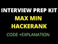 Max Min Hackerrank Solution