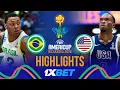 Download Lagu Brazil 🇧🇷 vs USA 🇺🇸 | 1XBET Highlights | FIBA AmeriCup 2025