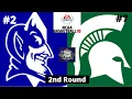 #2 Duke vs #7 Michigan State - NCAA Basketball 10 Simulation!