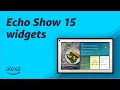 Use widgets on Echo Show 15 Tips Tricks Amazon Alexa