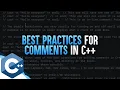 C Comments Best Practices For Comments In C