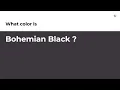 Bohemian Black color hex color - Violet color