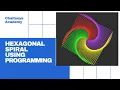 HOW TO DRAW A HEXAGONAL SPIRAL USING PROGRAMMING