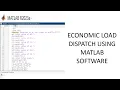 Economic load dispatch using MATLAB software