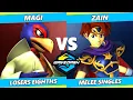 Wavedash 2023 Top 8 - Magi Falco Vs Zain Roy Smash Melee