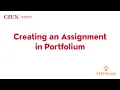 Creating an Assignment in Portfolium