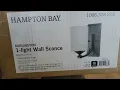 Hampton Bay Darlington 4 5 in Matte Black Indoor Wall Sconce