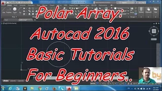 Polar Array Autocad 2016 cad software - online autocad classes Part 21-30