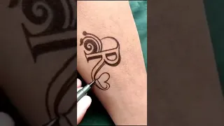 R Name Love Tattoo SMH 