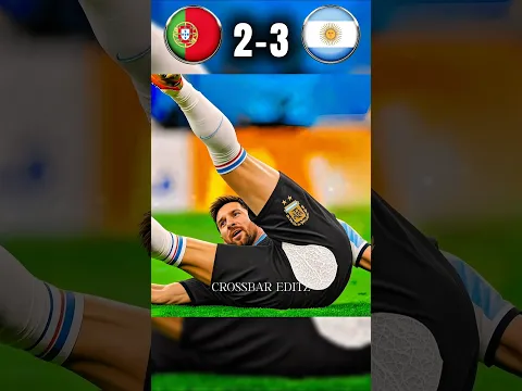 When Injured CR7 Destroyed Messi  Portugal VS Argentina Imaginary World Cup Final#ronaldo vs #messi