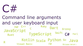 C - Command line arguments and user keyboard input
