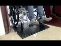 Wheelchair threshold ramp for curb door way