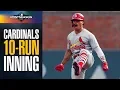 Cardinals score 10 yes TEN runs in first inning of NLDS Game 5 vs Braves MLB Highlights