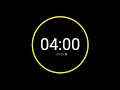 4 Minute Countdown Timer with Alarm iPhone Timer Style