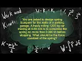 Physics Problem - Work and Energy