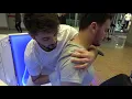 ASMR Professional Chair Massage Therapy Chiropractic Adjustment Body Massage