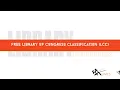 Free Library of Congress Classification LCC