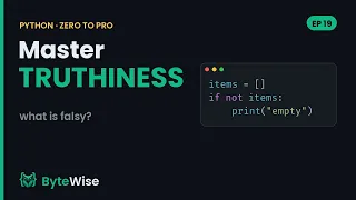 Python Truthiness Explained What Is Falsy Zero to Pro