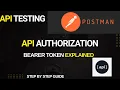 API Authorization Bearer Token Authentication in Postman Step by Step For Beginners Part 7