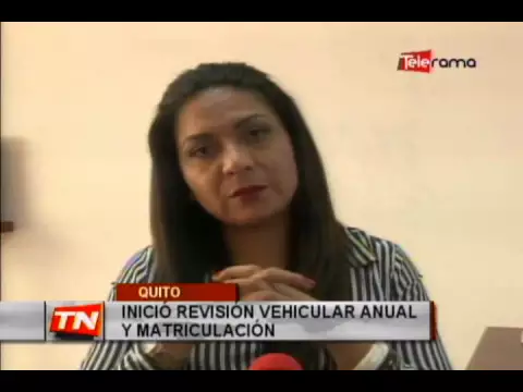 Inició revisión vehicular anual y matriculación