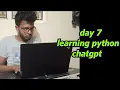 Day 7 python learning 2 hr using chatgpt learning python bharathithasan devops