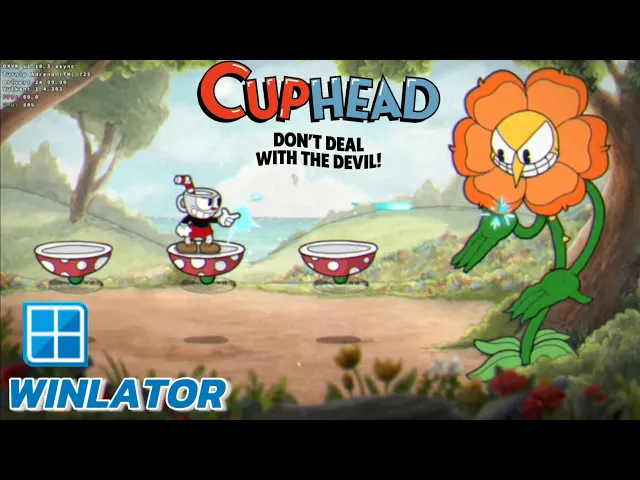 Winlator v9 - Gameplay Cup Head (Windows) On Android