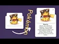 Pokemon Pikachu Animated Card UI Design using HTML CSS