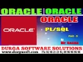 Oracle Tutorial Onlinetraionin Oracle Part - 3 by basha