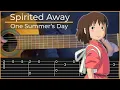 Download Lagu One Summer's Day - Spirited Away (Simple Guitar Tab)
