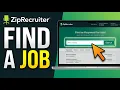 How to Use ZipRecruiter to Find a Job 2026 Best Way