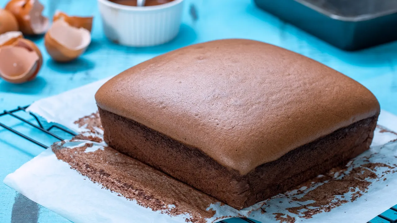 Chocolate Taiwanese Castella Cake - Best Chocolate Sponge Cake