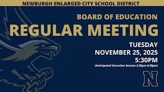 BOE Regular Meeting - November 25 2025