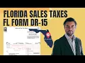 Florida Sales Tax Return Form DR-15 Step-by-Step Example