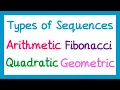 Types of Sequences - GCSE Maths