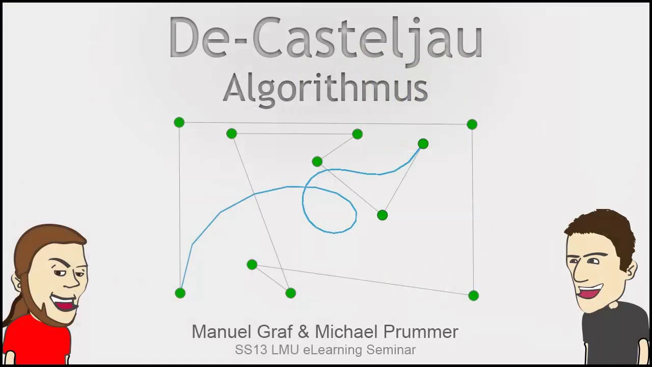 Bezier Kurven berechnen mit dem Decasteljau Algorithmus