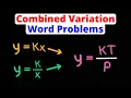 Combined Variation Word Problems Direct Inverse Eat Pi