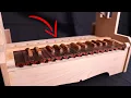 I build the wooden keyboard of the new portative pipe organ