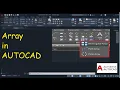How to create array using AUTOCAD in Bangla