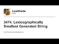 3474 Lexicographically Smallest Generated String Leetcode Hard