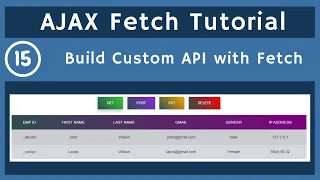 15 Custom API Creation with Fetch API in JavaScript AJAX Tutorial UiBrains NAVEEN SAGGAM