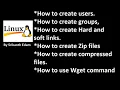 Linux Part 6 How to Create Users Groups Hard and Soft links Create zip compres files use wget