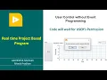 User Control without Event Programming Code will wait for USER s Permission LabVIEW
