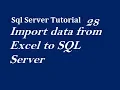 Import data from Excel to SQL Server