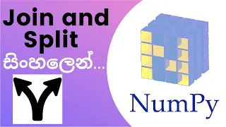 Python Numpy Tutorial - 10 Join and Split Sinhala