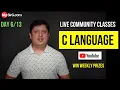 Operators in C Language Community LIVE Class Day-6