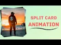 Split card animation in HTML and CSS Code with Vardhan