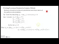 Recurrence Relations Part 2 Solving by Iteration Method