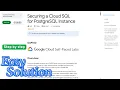 Securing a Cloud SQL for PostgreSQL Instance