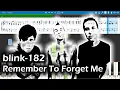 blink-182 - Remember To Forget Me [Piano Tutorial | Sheets | MIDI] Synthesia