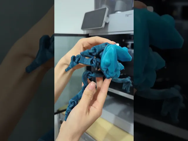 Articulated Frog 003 - Crystallized V2 - Print in place - No supports - STL video thumbnail